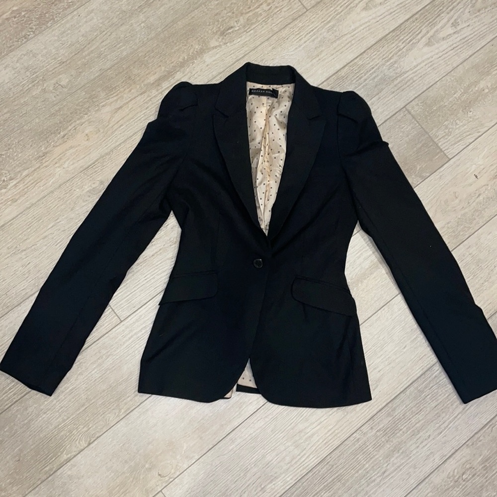 Zara Black Blazer Suit Jacket XS